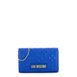 Love Moschino Clutch Shiny Quilted Zaffiro - 1