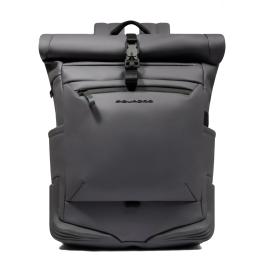 Piquadro Corner Roll-Top 15.6" Laptop Backpack Grigio - 1