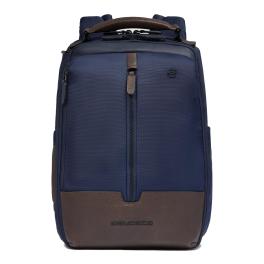 Piquadro Marcel 14.0 Blu Testa Moro Laptop Backpack - 1