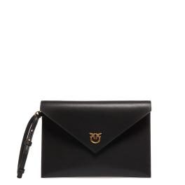 Pinko Pochette Flat Nero Antique Gold - 1