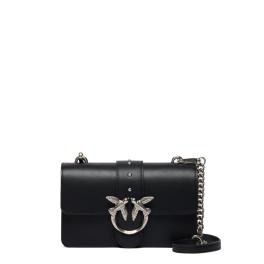 Pinko Mini Borsa a tracolla Love One Nero Old Silver - 1