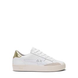 Sun68 Sneakers Katy Leather Bianco Oro - 1