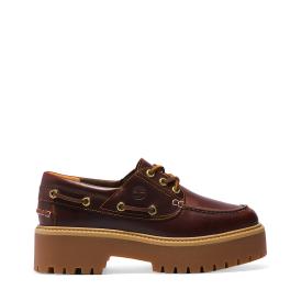 Timberland Scarpa da barca con Plateau Stone Street Rootbeer - 1
